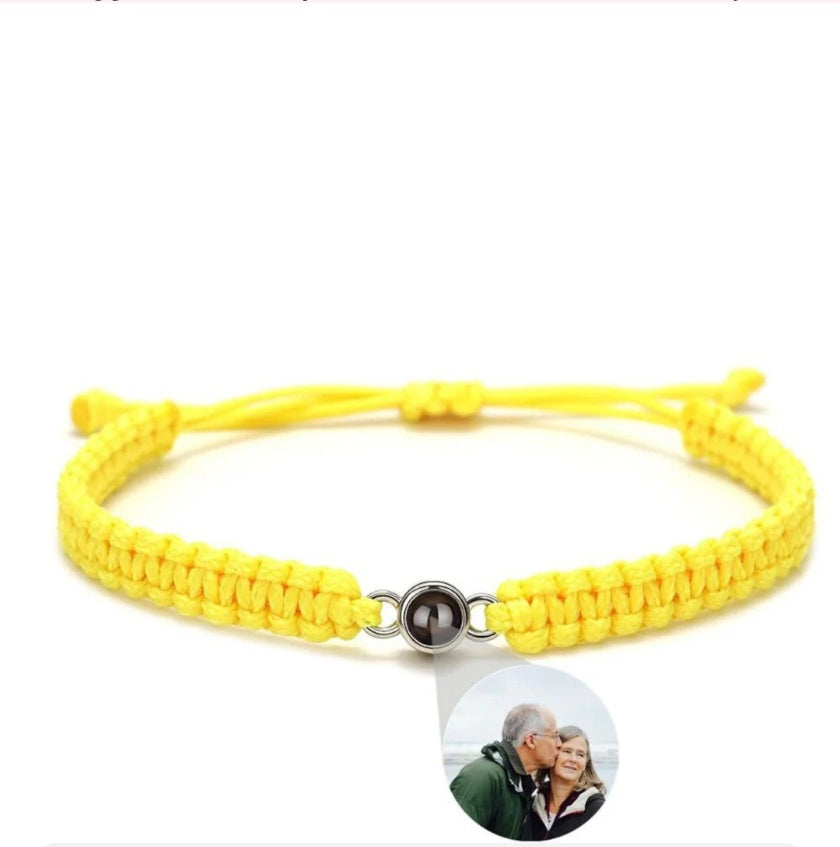 Braided Color Photo Bracelet