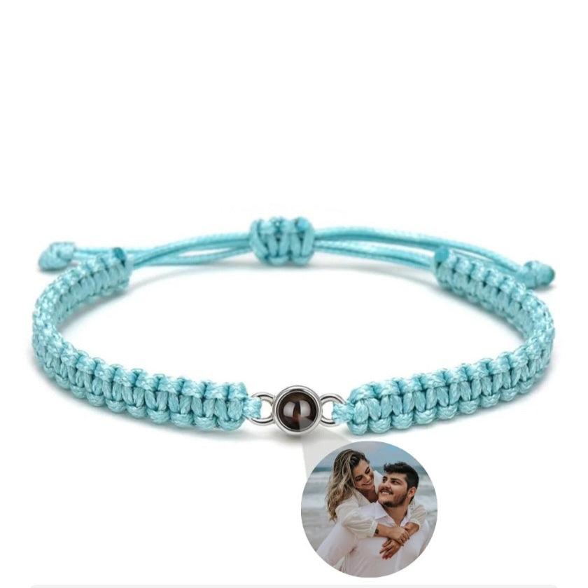 Braided Color Photo Bracelet