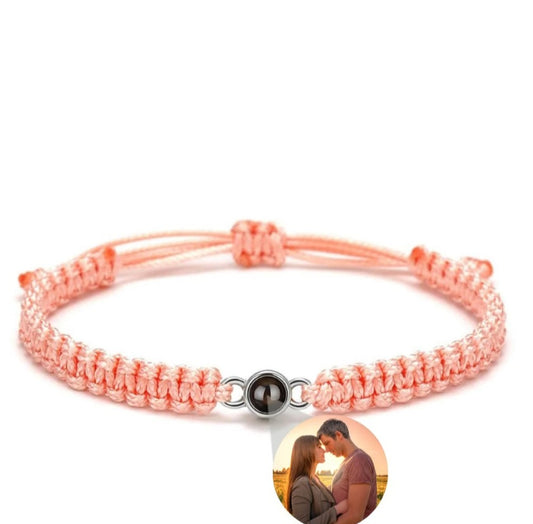 Braided Color Photo Bracelet