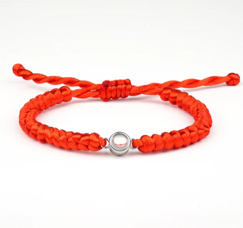 Braided Color Photo Bracelet