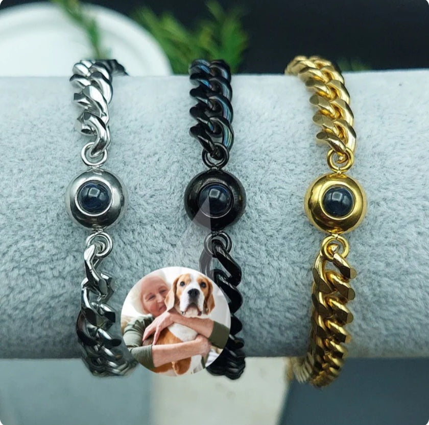 Men's Chain Color Photo Bracelet