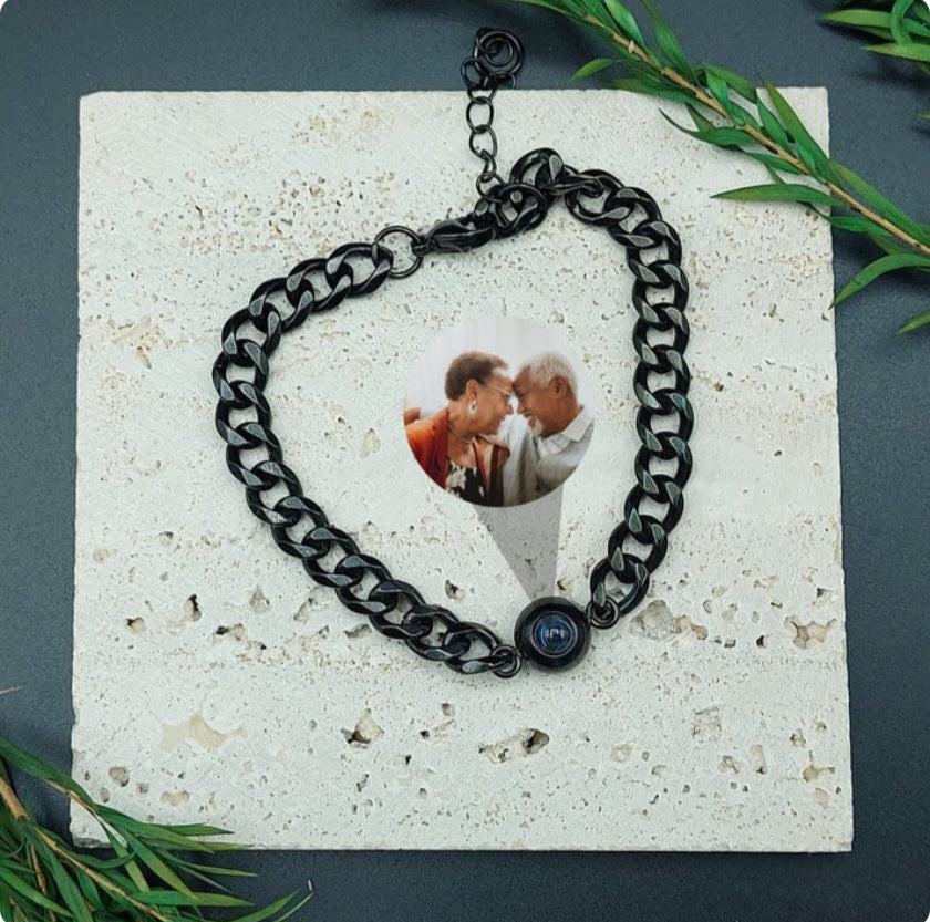 Men's Chain Color Photo Bracelet
