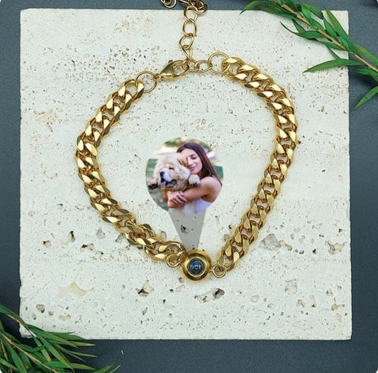 Men's Chain Color Photo Bracelet