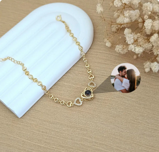Heart Color Photo Bracelet