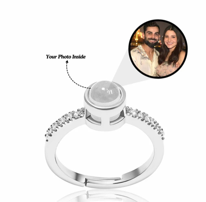 Timeless Love Photo Projection Women's Ring