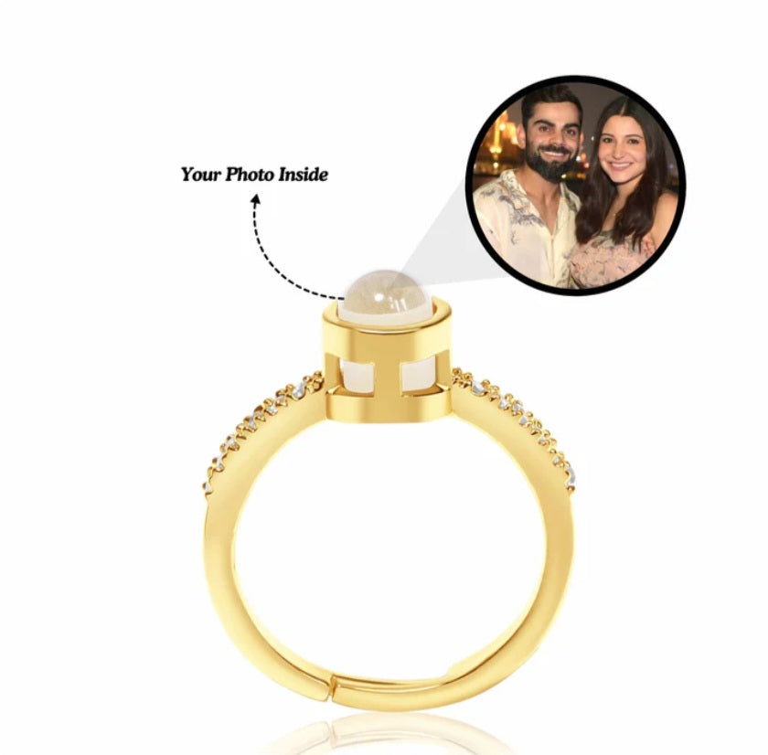 Timeless Love Photo Projection Women's Ring