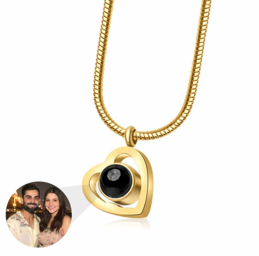 Photo Heart Projection Pendant