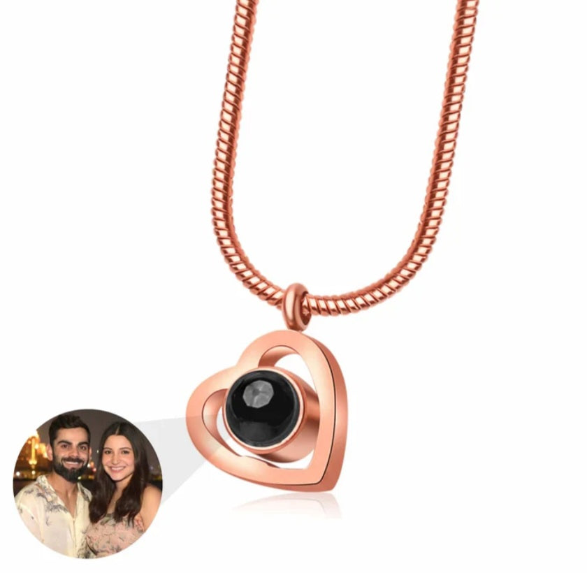 Photo Heart Projection Pendant