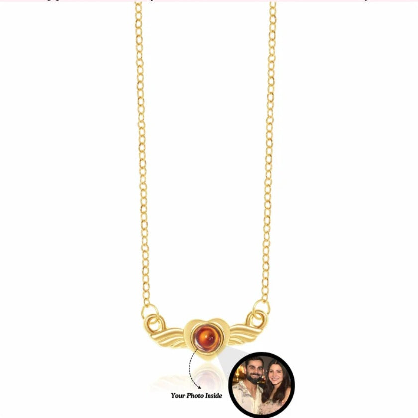 Heart Wings Projection Pendant