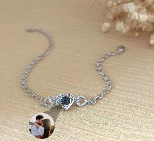 Heart Color Photo Bracelet