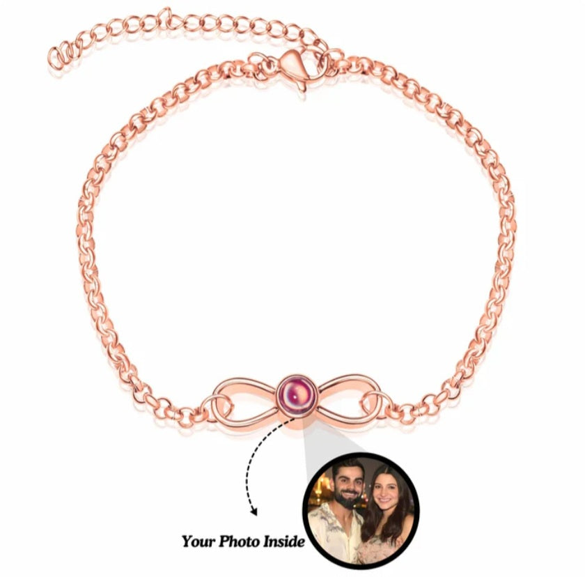 Infinity Photo Projection Bracelet