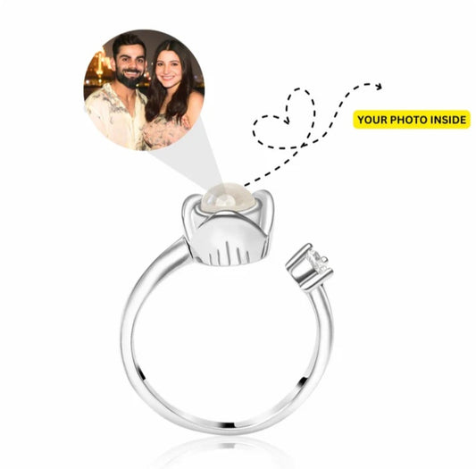 Rose Ring with Color Photo Inside