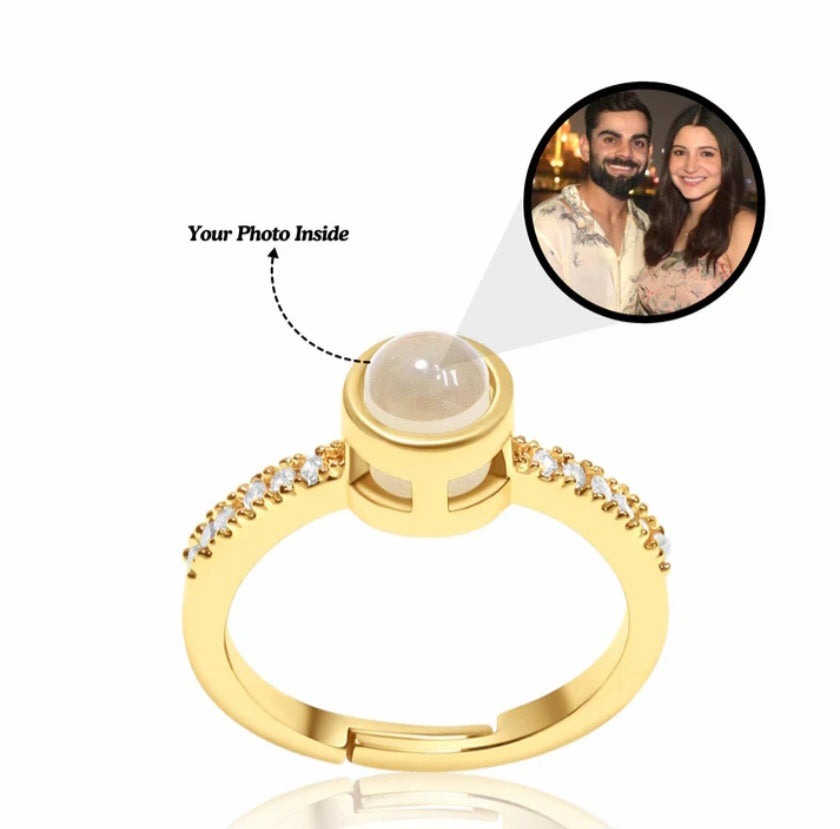 Timeless Love Photo Projection Women's Ring