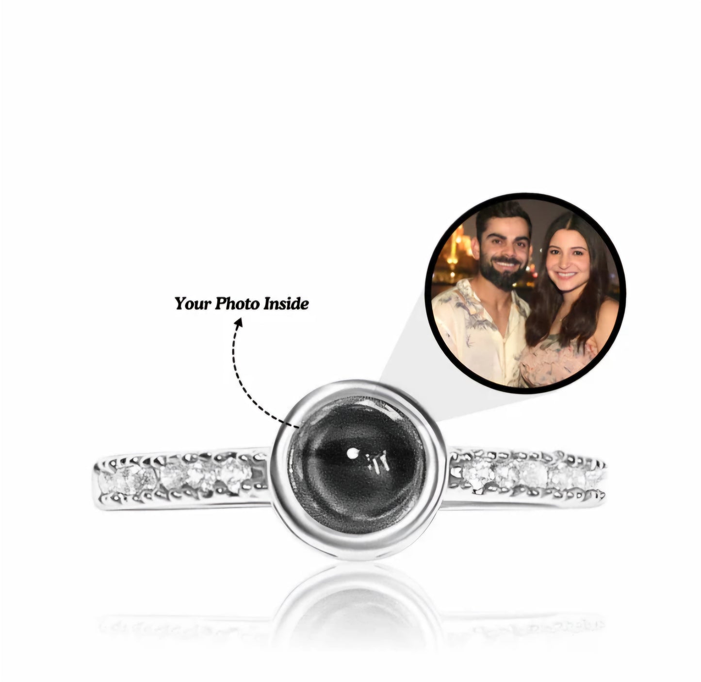 Timeless Love Photo Projection Women's Ring