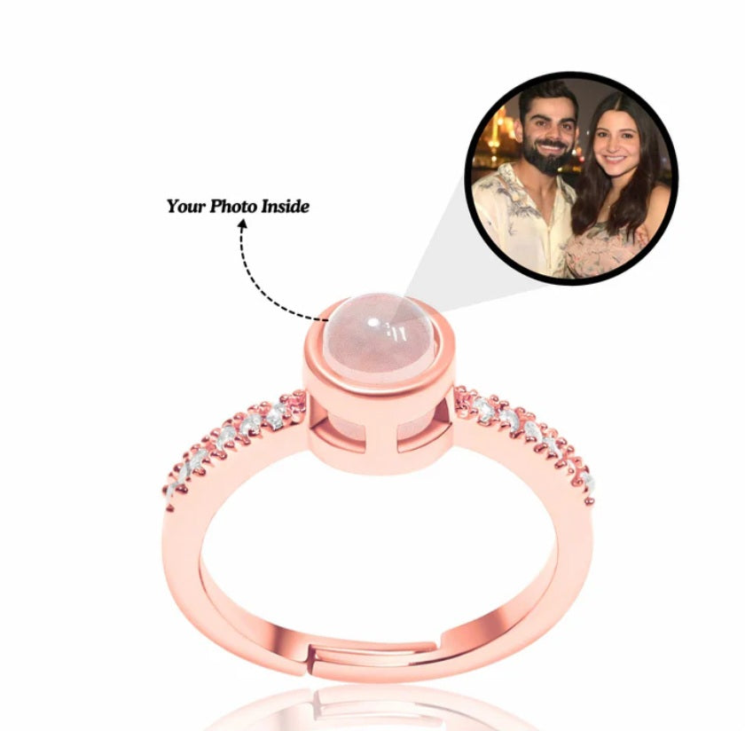 Timeless Love Photo Projection Women's Ring