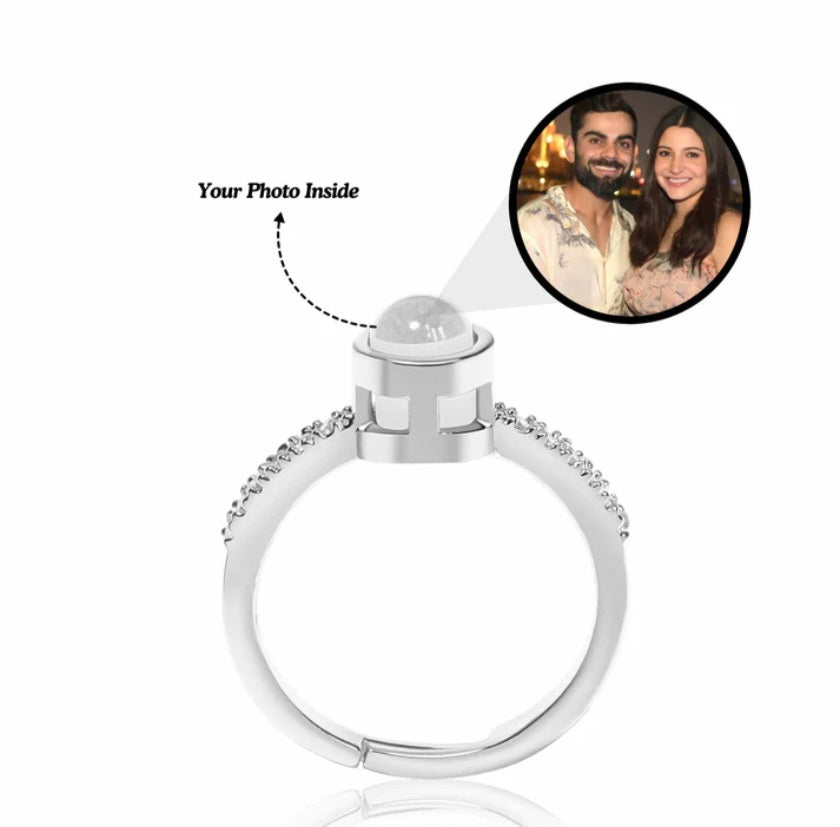 Timeless Love Photo Projection Women's Ring