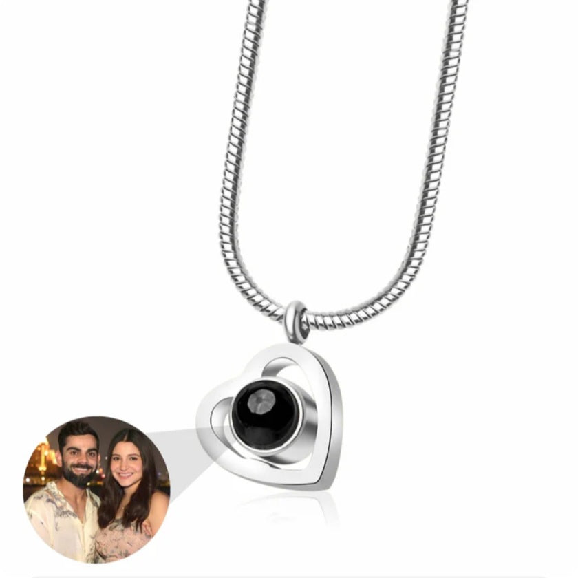 Photo Heart Projection Pendant